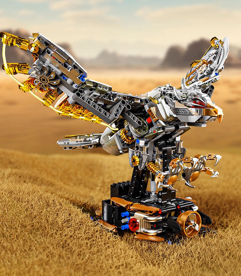 Mechanical Eagle Building Set with Light, Compatible with Lego for Adult, Rotatable Eagle Building Blocks, Gift for Girls Boys Teens Age 12+ (1168 PCS)