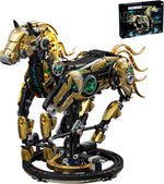 Mechanical Horse Building Block Set Build & Pose with Movable Legs – Engaging DIY Model Kit for Kids and Teens