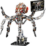 Mechanical Octopus Building Block Set – DIY Steampunk Robot Model with Movable Tentacles, STEM Engineering Kit for Adults & Kids, Unique Gift for Collectors