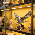 Mechanical Eagle Building Set with Light, Compatible with Lego for Adult, Rotatable Eagle Building Blocks, Gift for Girls Boys Teens Age 12+ (1168 PCS)