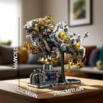 Mechanical Lion Building Block Toy Set Futuristic Mechanical Beast Model with Movable Parts & Gears Premium Mechanical Building Kit with Display Stand, Ideal Gift for Boys & Adults