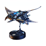 Creative Electric Swimming Manta Ray Metal Assembly Model with Cool Lighting(Building Block Toy for Men and Boys)